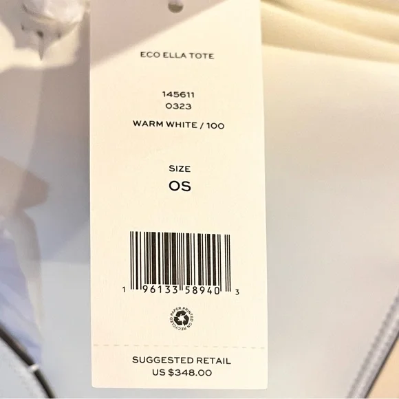 🆕- Tory Burch Ella Large Totebag Warm White. Gorgeous - Picture 14 of 15